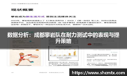 数据分析：成都攀岩队在耐力测试中的表现与提升策略